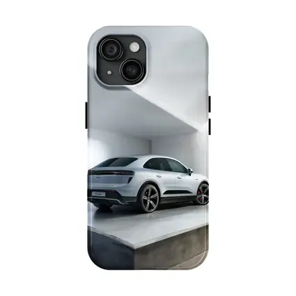 Porsche Macan Turbo White Studio Garage