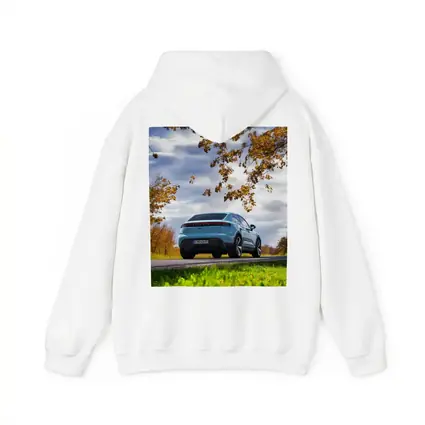 Porsche Macan Blue On Autumn Country Road