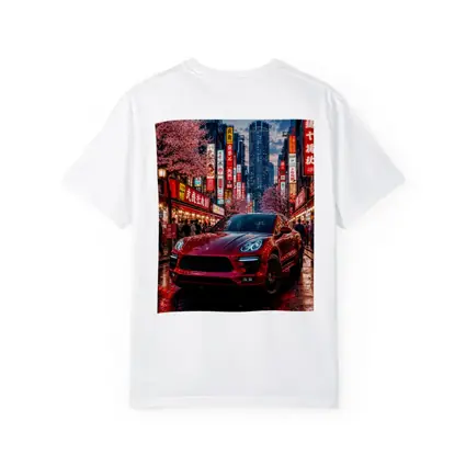 Porsche Macan Red Tokyo Night Street