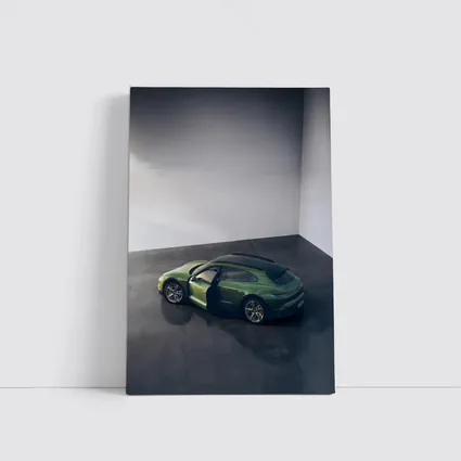 Porsche Macan Green Studio Overhead View