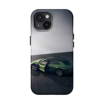 Porsche Macan Green Studio Overhead View