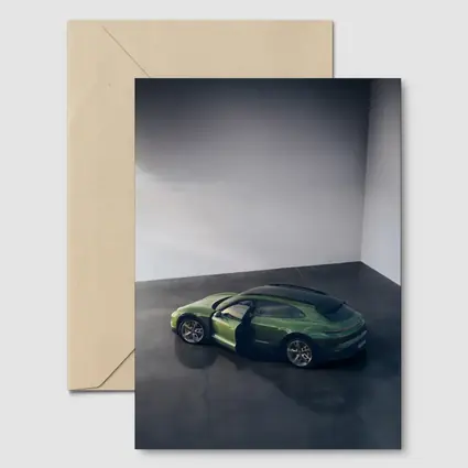 Porsche Macan Green Studio Overhead View