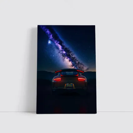 Porsche 911 GT3 Milky Way Night Sky