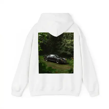 Black Porsche 911 Parked in Green Forest