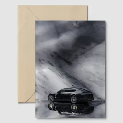Porsche Panamera Dark Marble Studio Setting