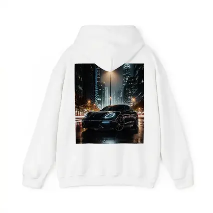 Porsche Panamera Black Night City Streets