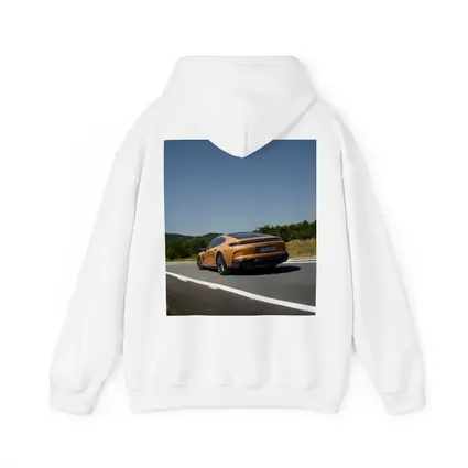 Porsche Panamera Orange On Open Road