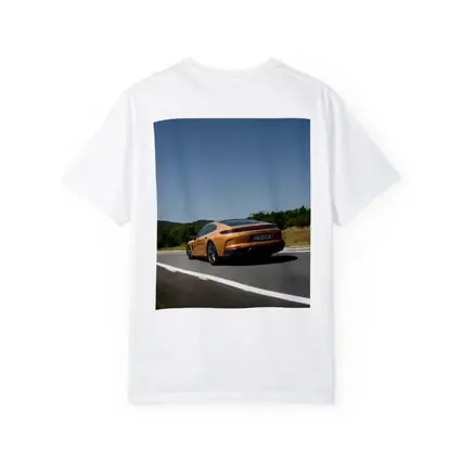 Porsche Panamera Orange On Open Road