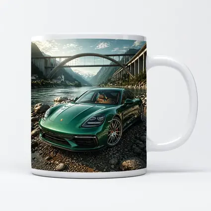 Porsche Panamera Green By Mountain River