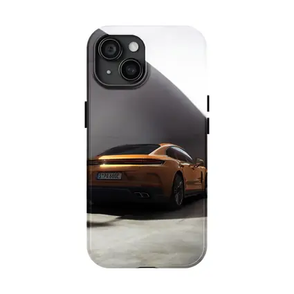 Porsche Panamera Orange Studio Garage Shot