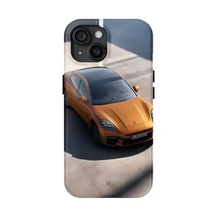 Porsche Panamera Orange Minimal Parking Setting