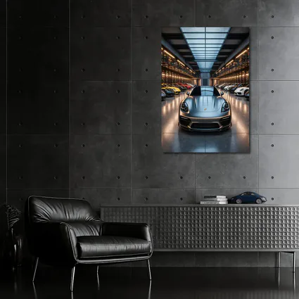 Porsche Panamera Silver Luxury Showroom Collection