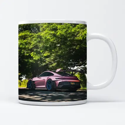 Porsche 911 GT3 RS Pink Road Trees