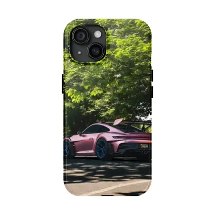 Porsche 911 GT3 RS Pink Road Trees