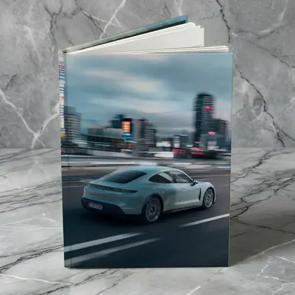 Porsche Taycan Speeding Through City Streets