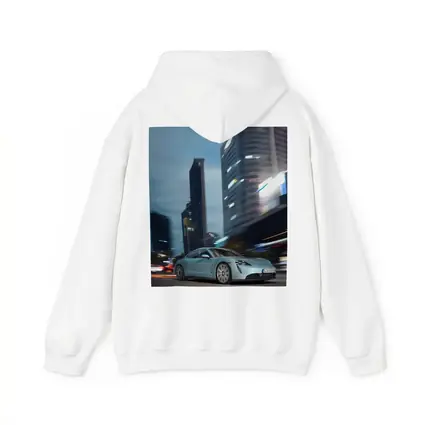 Porsche Taycan City Night Drive Blue
