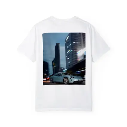 Porsche Taycan City Night Drive Blue