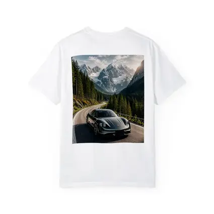 Porsche Taycan Driving Alpine Mountain Road