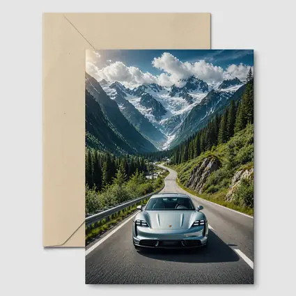 Porsche Taycan Silver Mountain Alpine Road Drive