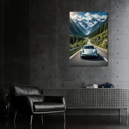 Porsche Taycan Silver Mountain Alpine Road Drive