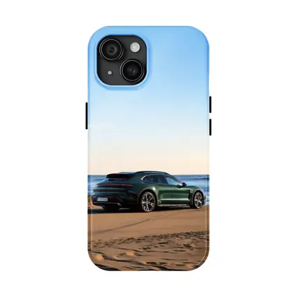 Porsche Taycan Cross Turismo Green Beach
