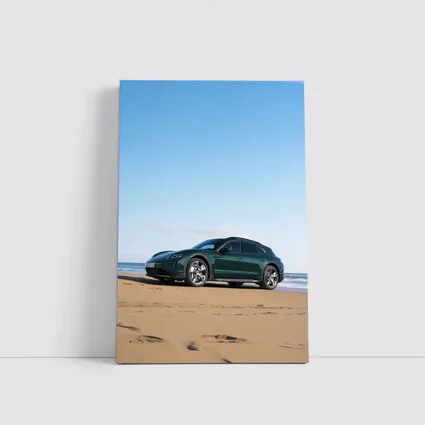 Porsche Taycan Cross Turismo Green Beach