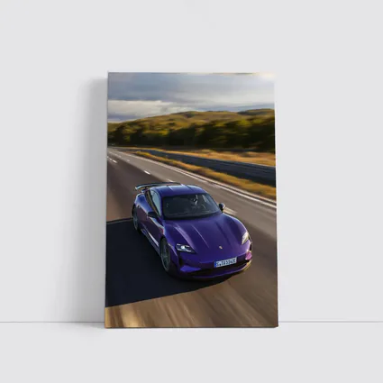 Porsche Taycan Turbo GT Purple Road Drive