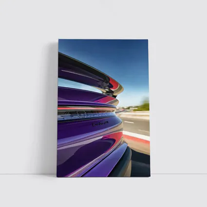 Porsche Taycan Turbo GT Purple Highway Speed