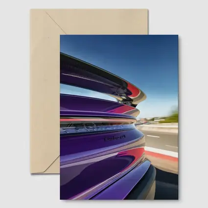 Porsche Taycan Turbo GT Purple Highway Speed