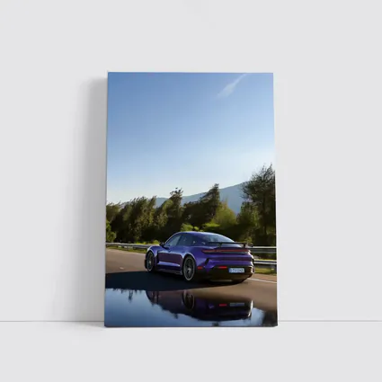 Porsche Taycan Turbo GT Purple Road Drive