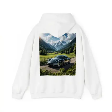 Porsche Taycan Black Alpine Valley Road