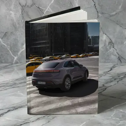 Porsche Macan City Streets Urban Background
