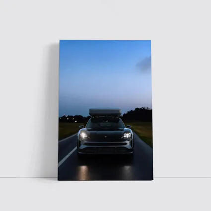 Porsche Taycan Cross Turismo Dusk Road Drive