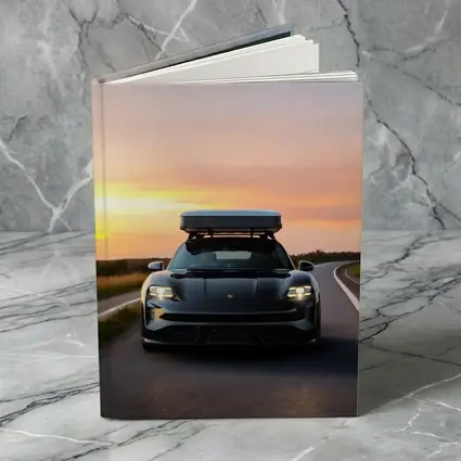 Porsche Taycan Cross Turismo Sunset Road Drive