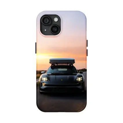 Porsche Taycan Cross Turismo Sunset Road Drive