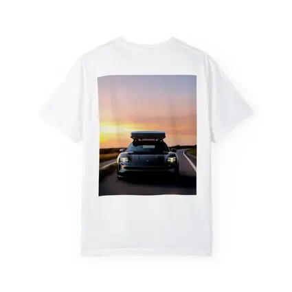 Porsche Taycan Cross Turismo Sunset Road Drive