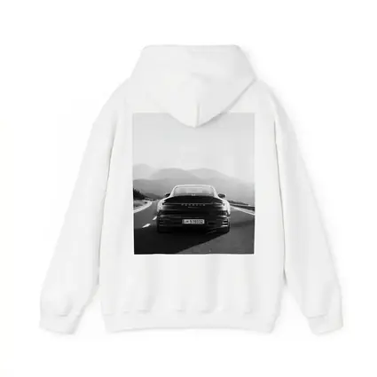 Porsche 911 Black White Mountain Road Drive