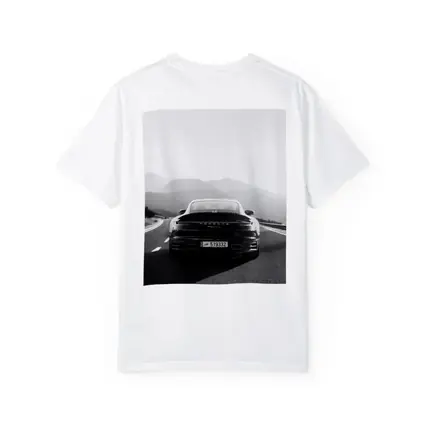 Porsche 911 Black White Mountain Road Drive