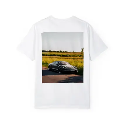 Porsche Taycan Dark Gray Country Road