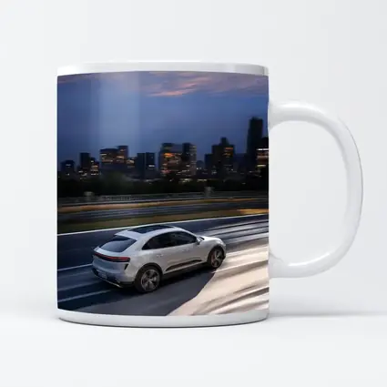 Porsche Macan City Skyline Dusk Drive