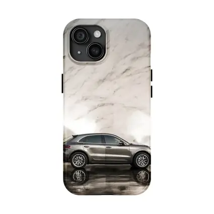 Porsche Macan Side Profile Marble Wall
