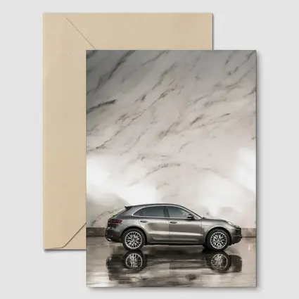 Porsche Macan Side Profile Marble Wall