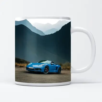 Porsche Boxster Blue Mountains Road Background