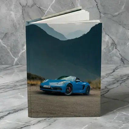 Porsche Boxster Blue Mountains Road Background