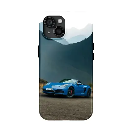 Porsche Boxster Blue Mountains Road Background