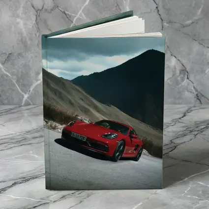 Red Porsche Cayman Mountain Road Drive