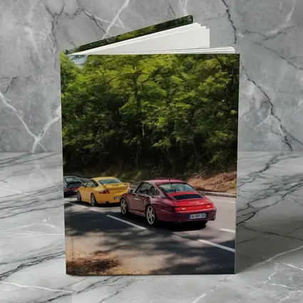 Porsche 911 Cars On Tree Lined Road