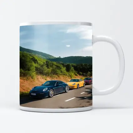 Porsche 911 Cars on Mountain Road