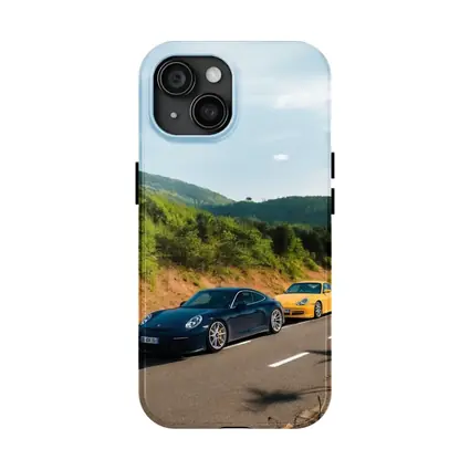 Porsche 911 Cars on Mountain Road