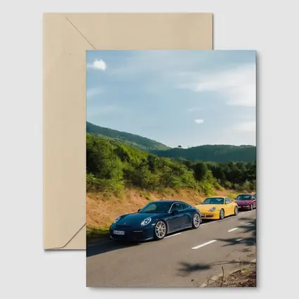 Porsche 911 Cars on Mountain Road